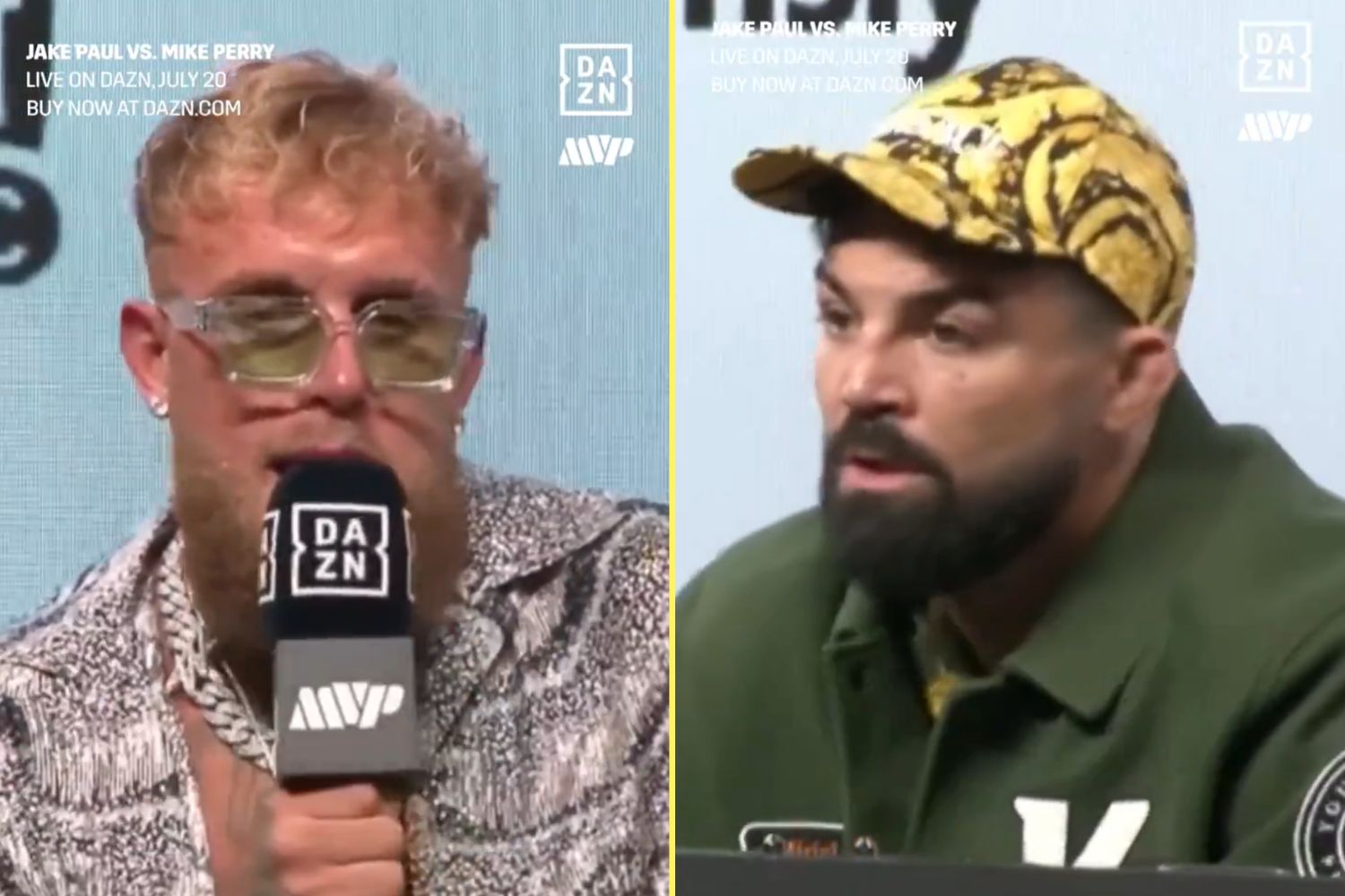 Mike Perry turns down Jake Paul’s bizarre pre-fight bet at heated press conference