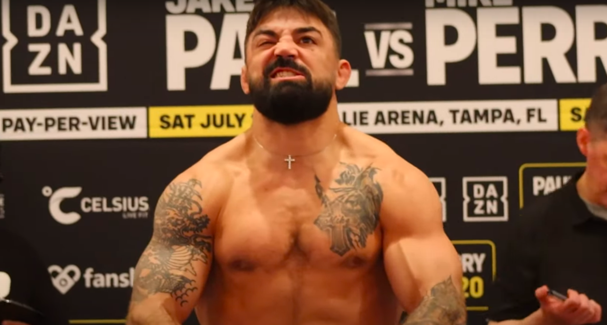 Watch: Mike Perry vs. Jake Paul early weigh-in highlights