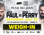 Jake Paul vs. Mike Perry Ceremonial Weigh-In Video