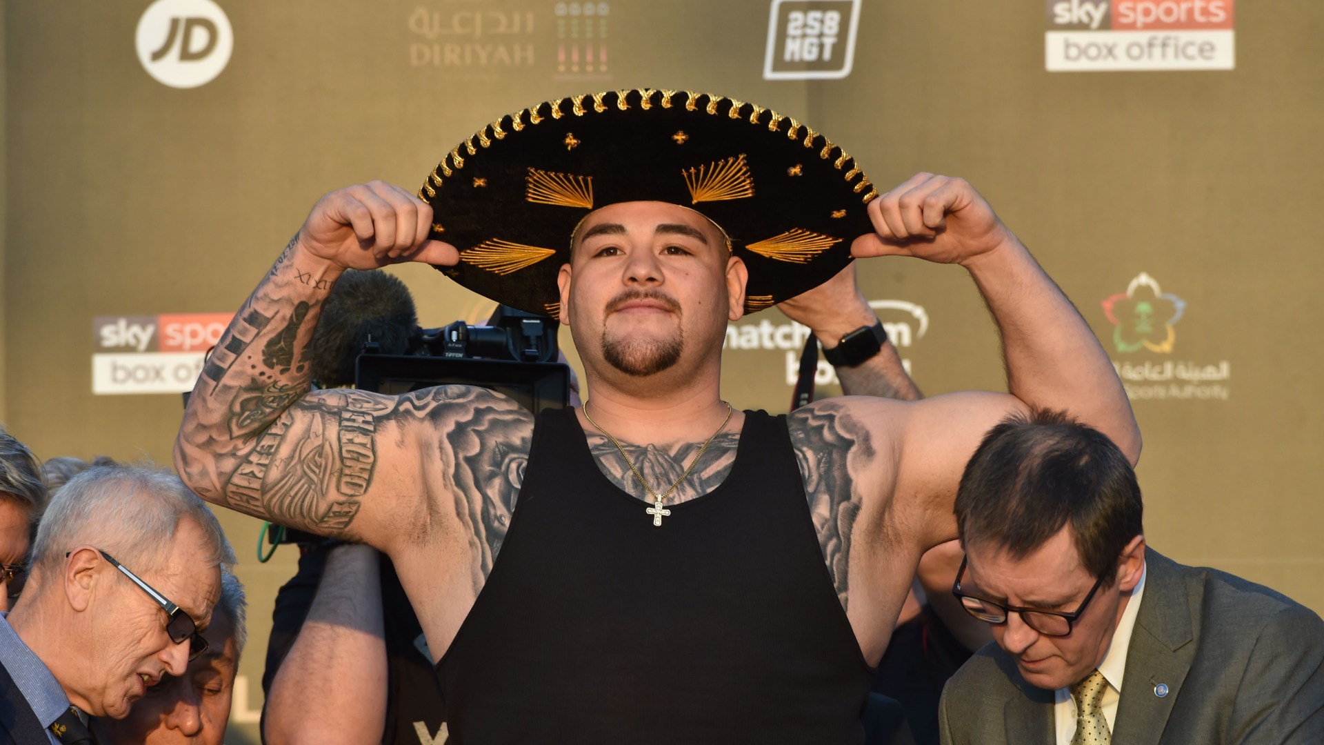 Andy Ruiz Jr weighs in at heaviest weight since Anthony Joshua rematch but is still over two stone lighter than Jarrell Miller