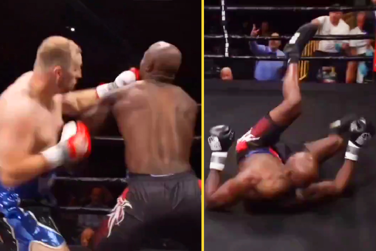 Anthony Joshua and Tyson Fury’s former opponent Otto Wallin knocks opponent upside down with stunning one-punch KO in 45 seconds