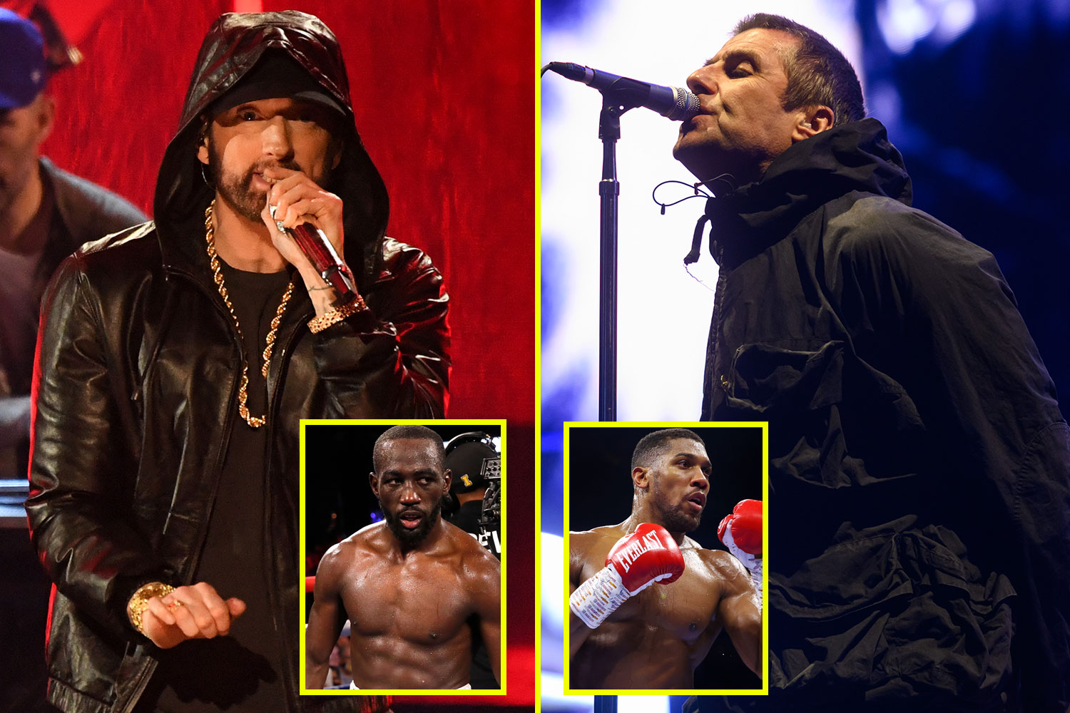 Liam Gallagher to perform three Oasis classics at Anthony Joshua fight after Eminem booked for Terence Crawford card